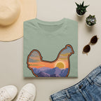 Hen Silhouette Mountain Sunset V T-Shirt