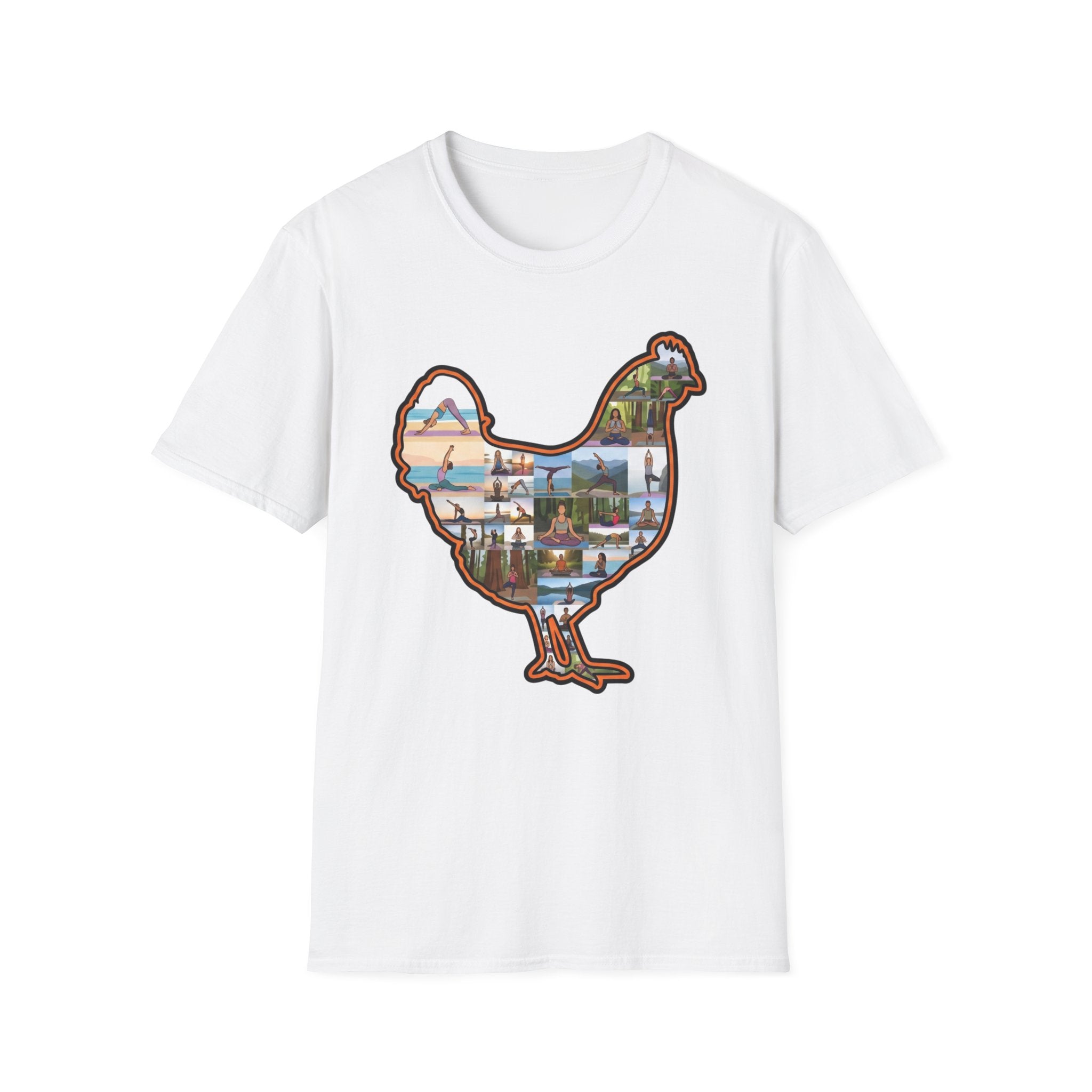 Hen Silhouette Yoga V T-Shirt