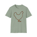 Hen Silhouette White T-Shirt