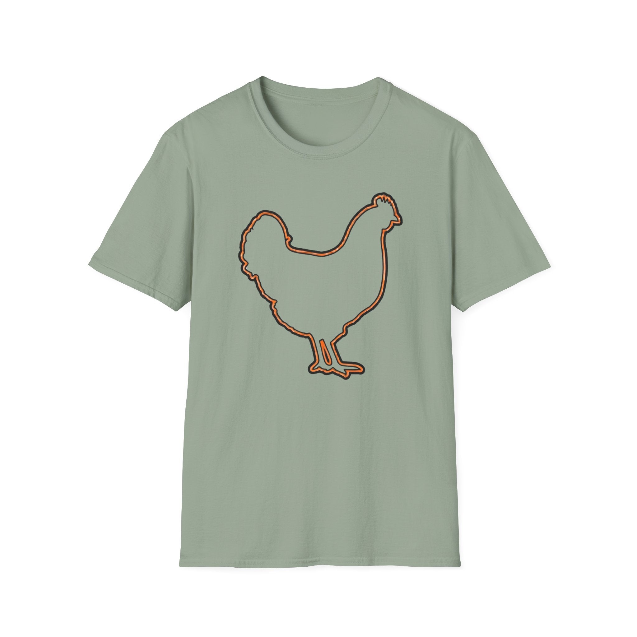 Hen Silhouette White T-Shirt