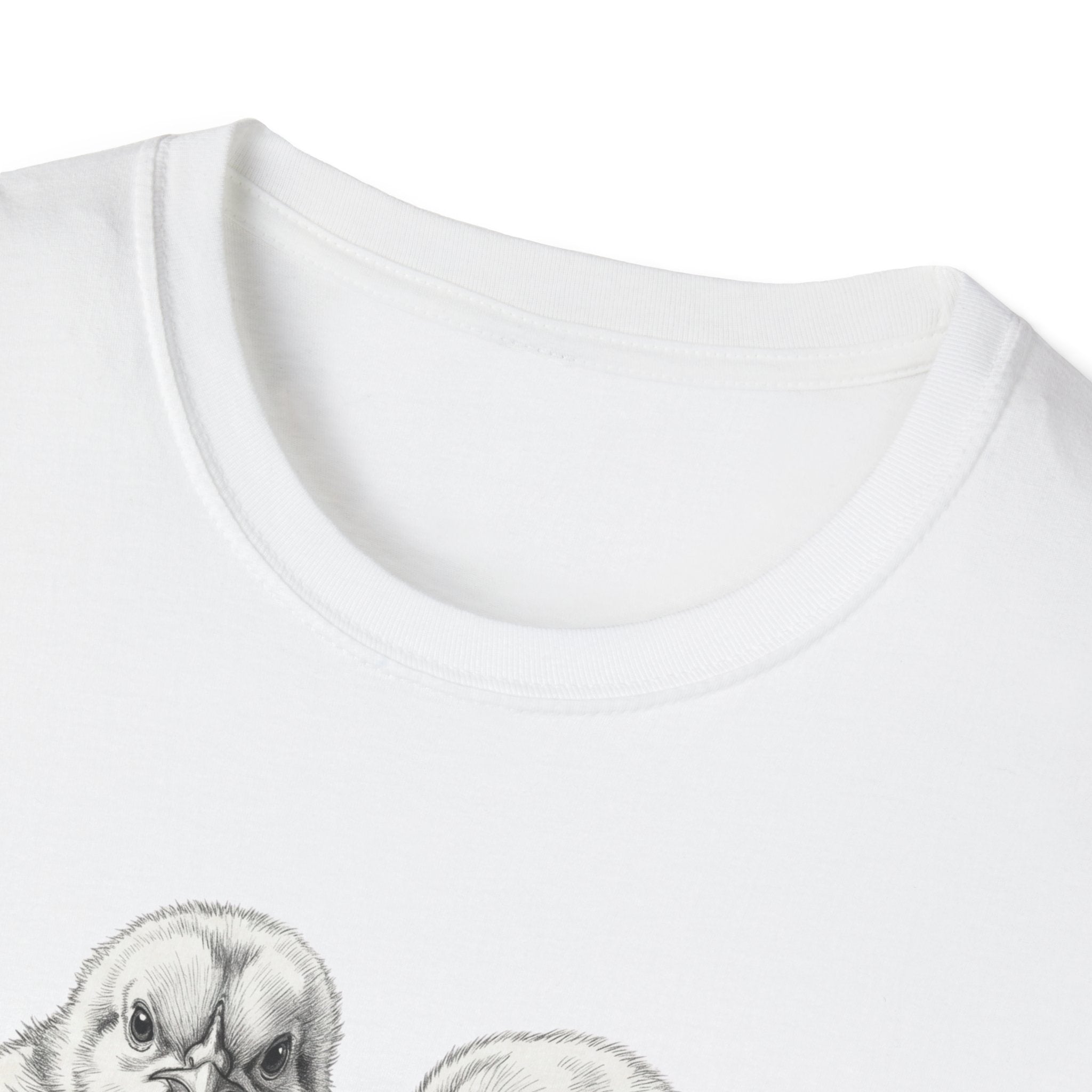 Baby Chicks in Clucks Drawing T-Shirt