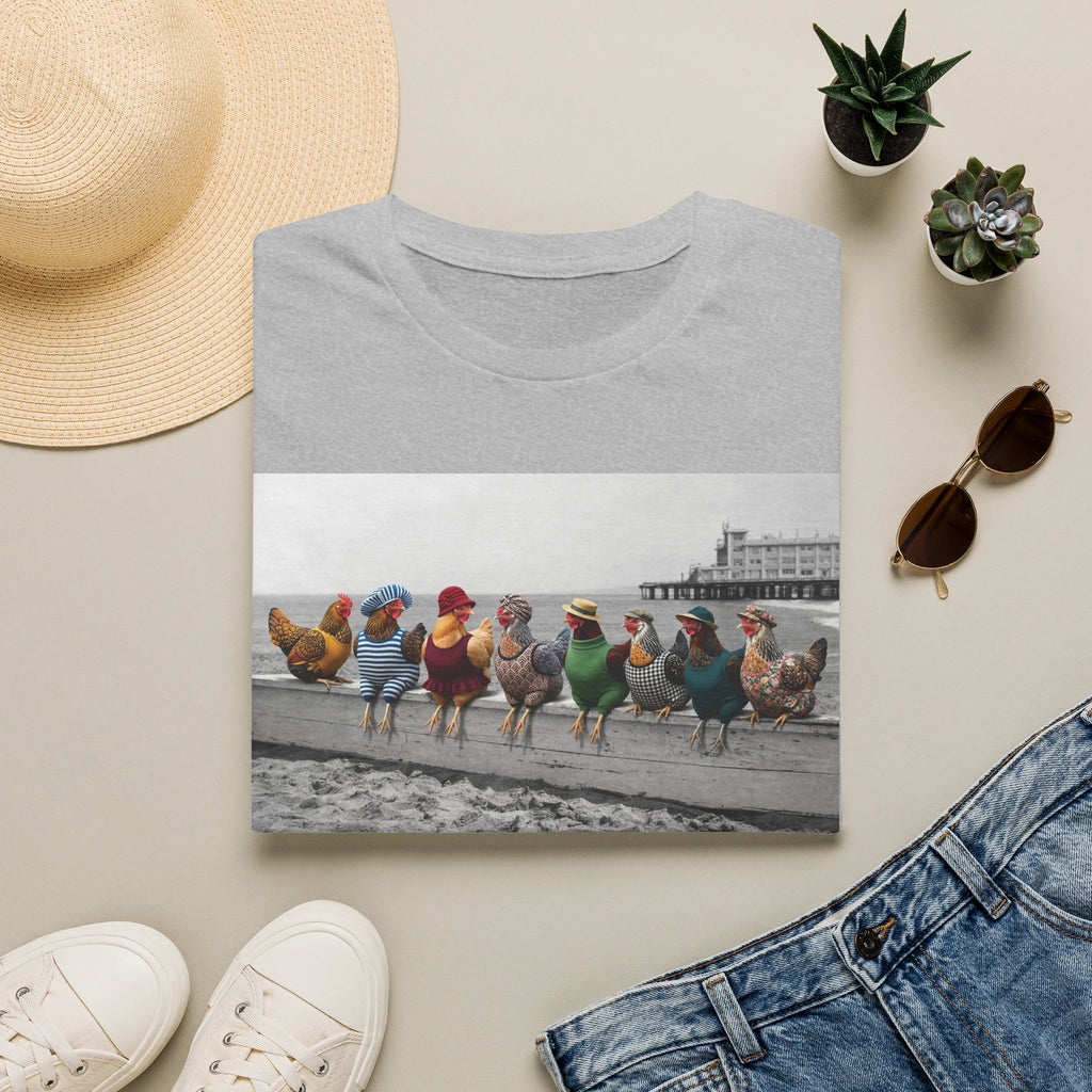 Beach Hens Sitting Color T-Shirt