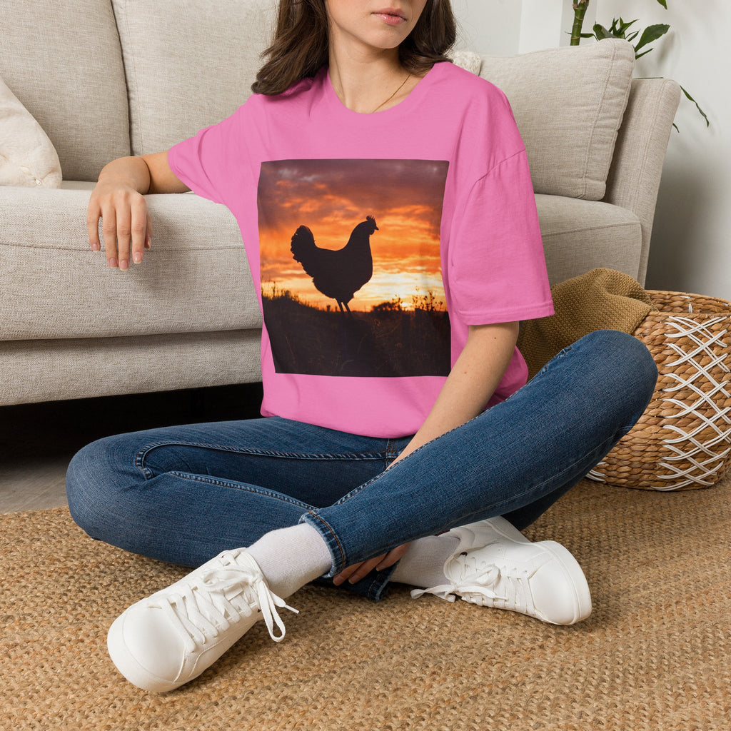 Hen Silhouette Fence T-Shirt