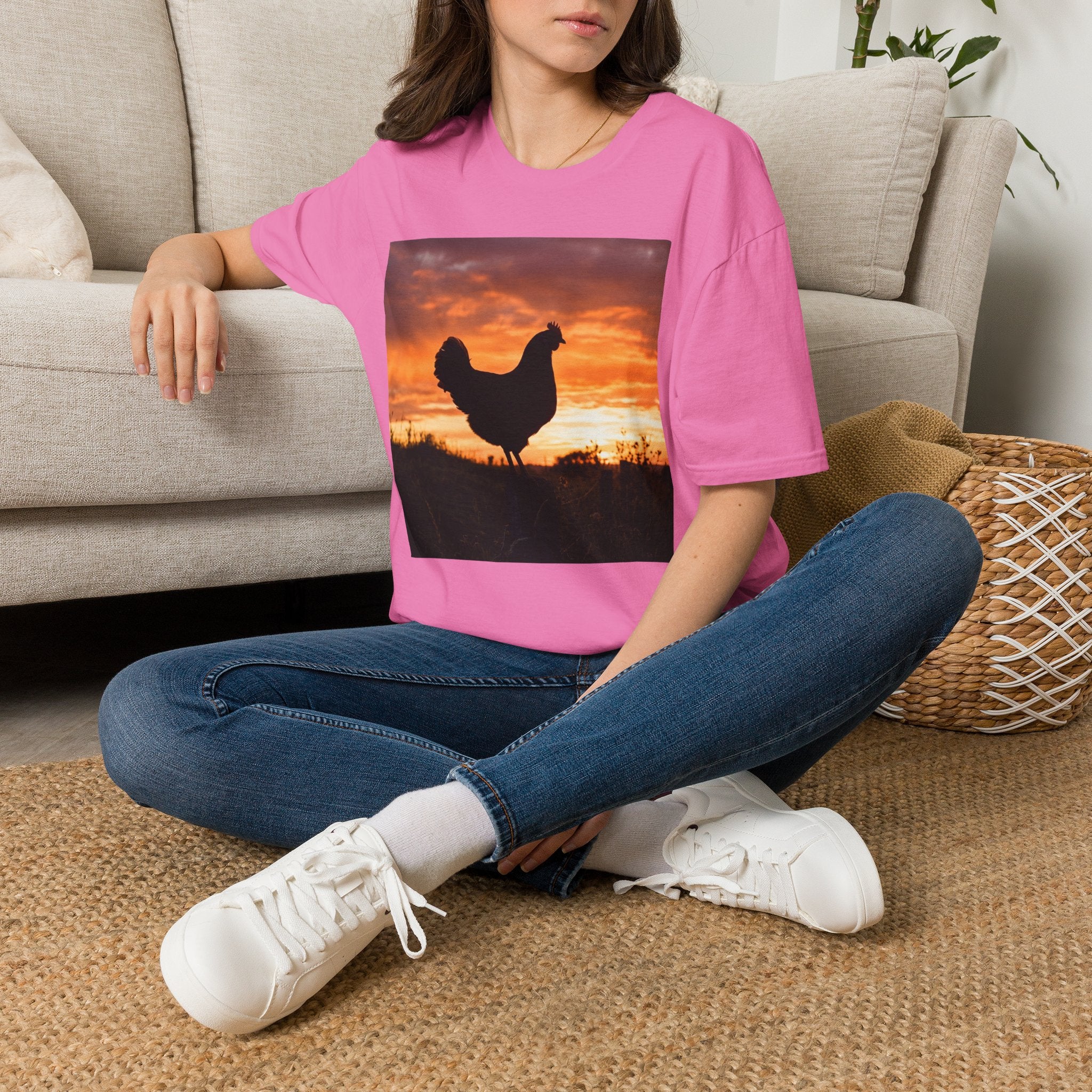 Hen Silhouette Fence T-Shirt