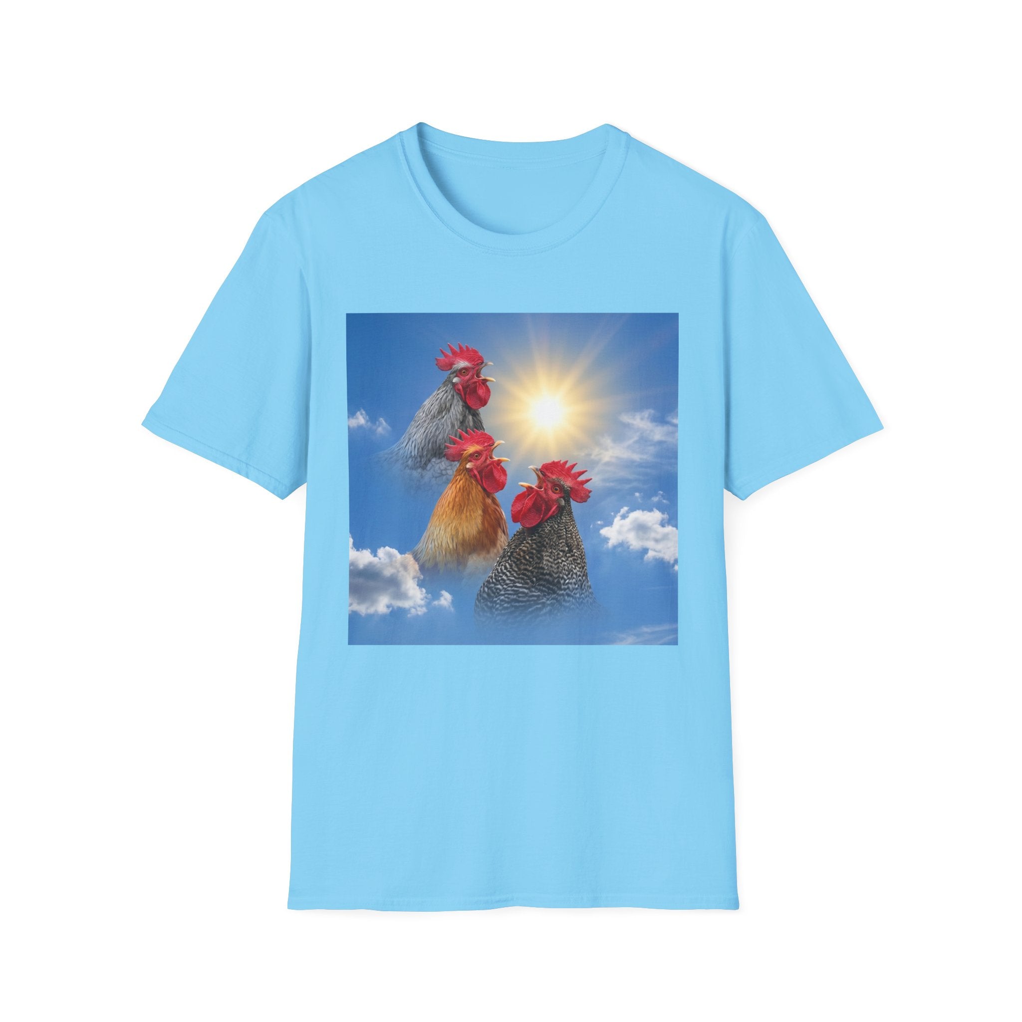 3 Rooster Sun T-Shirt