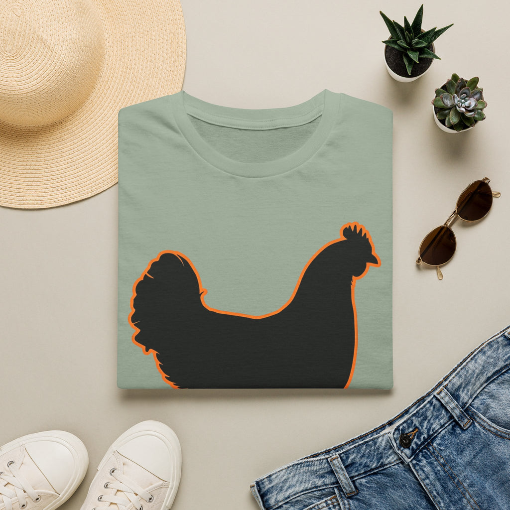 Hen Silhouette Black T-Shirt