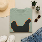 Hen Silhouette Black T-Shirt