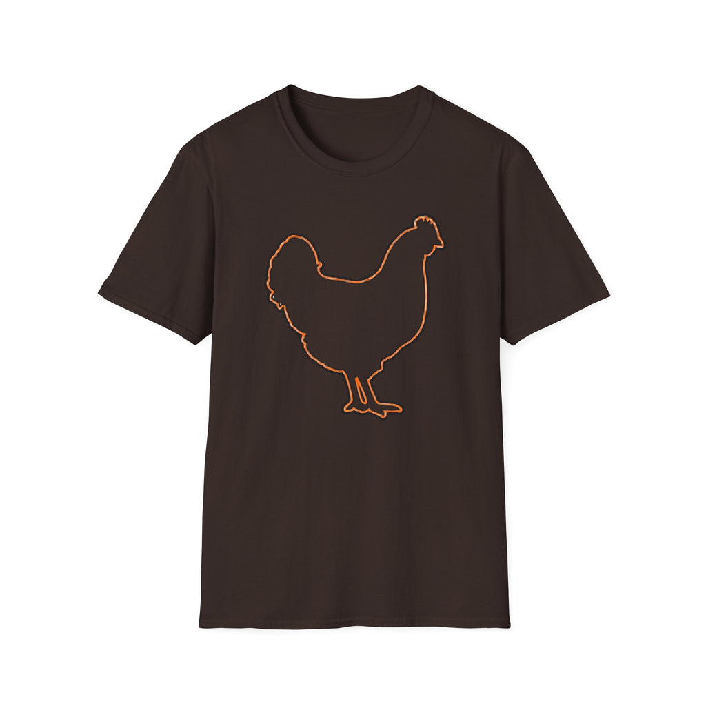 Hen Silhouette White T-Shirt