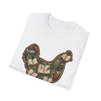 Hen Silhouette Books T-Shirt
