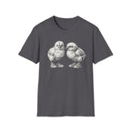 Baby Chicks in Clucks Drawing T-Shirt