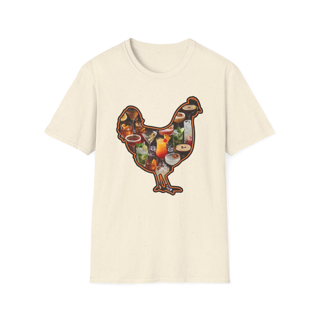 Hen Silhouette Cocktails T-Shirt