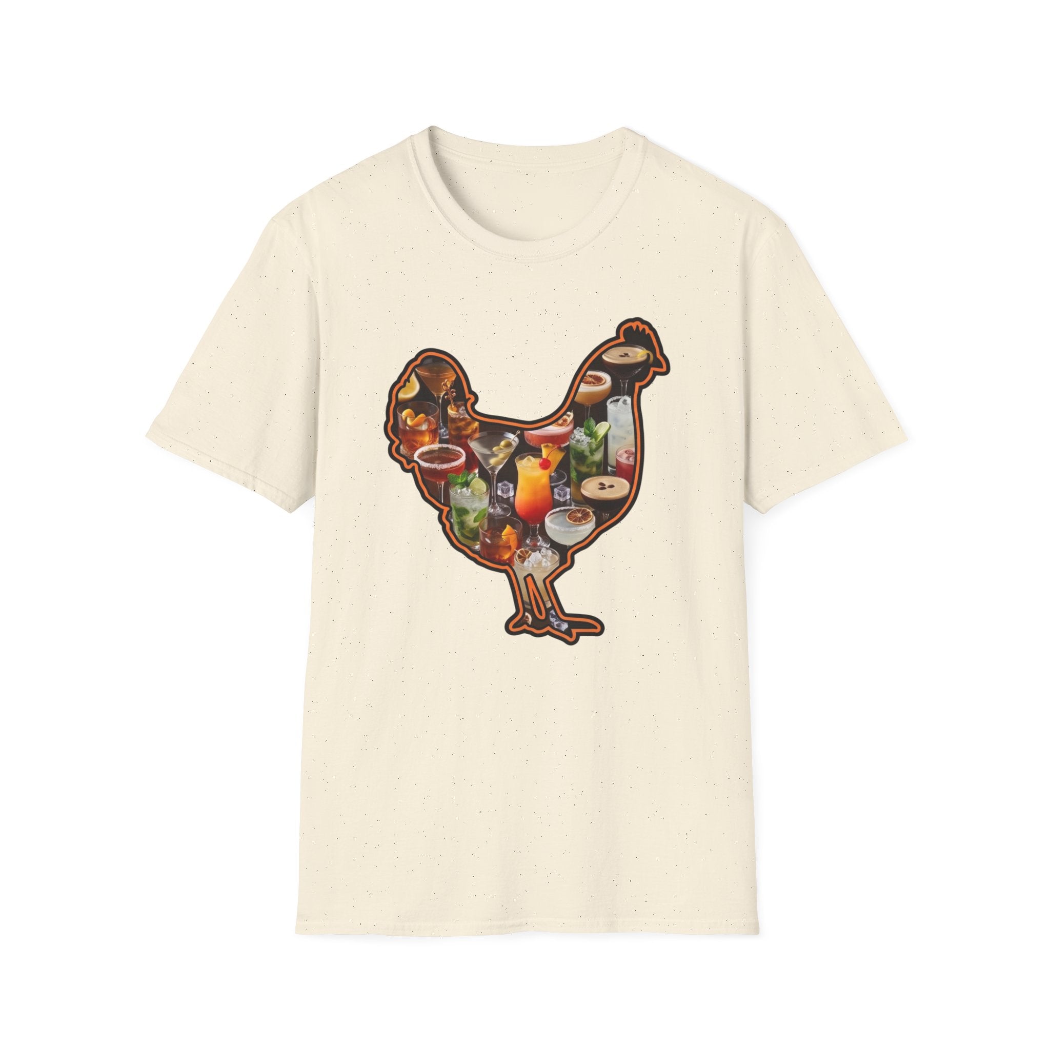 Hen Silhouette Cocktails T-Shirt