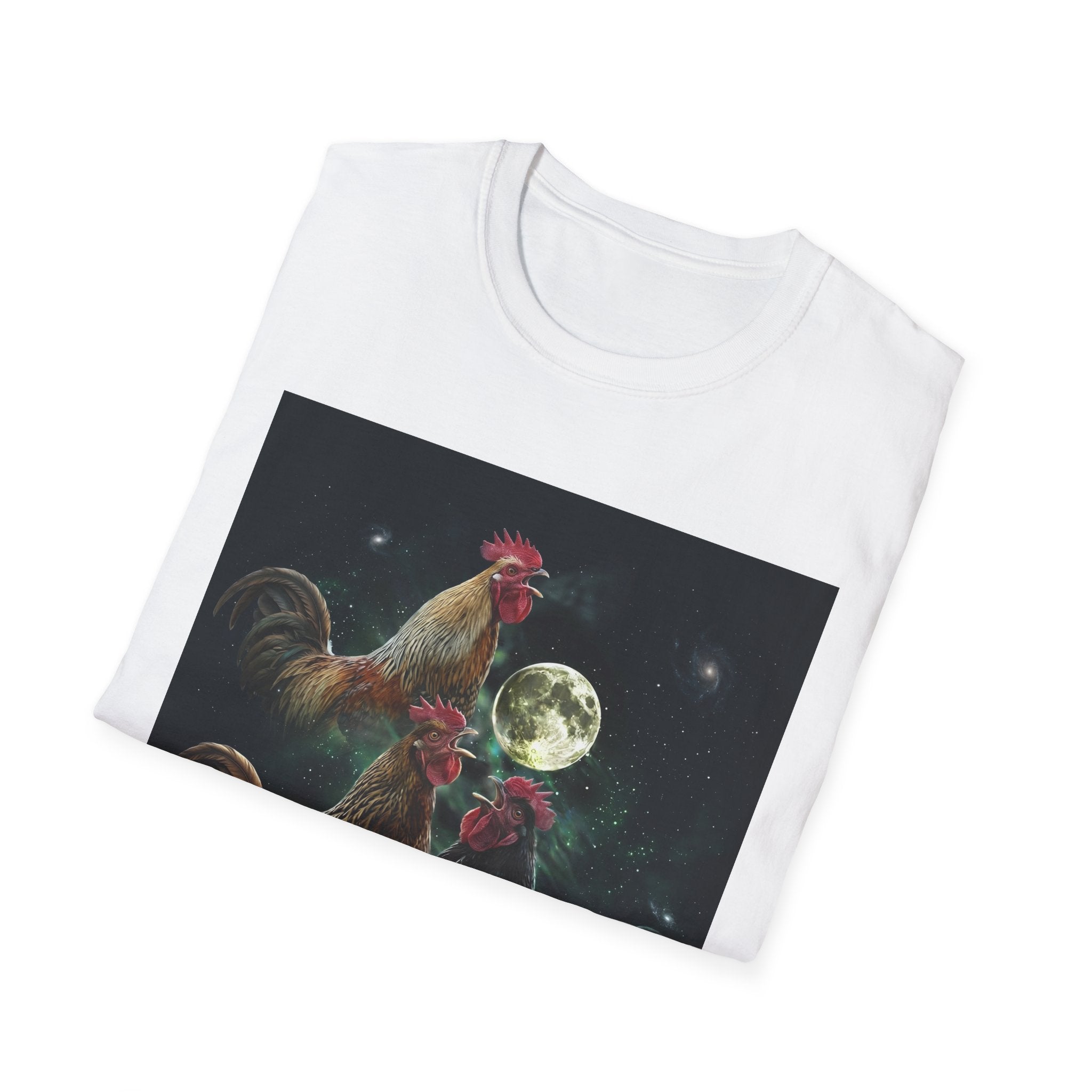3 Rooster Moon T-Shirt