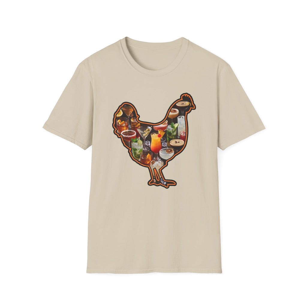 Hen Silhouette Cocktails T-Shirt