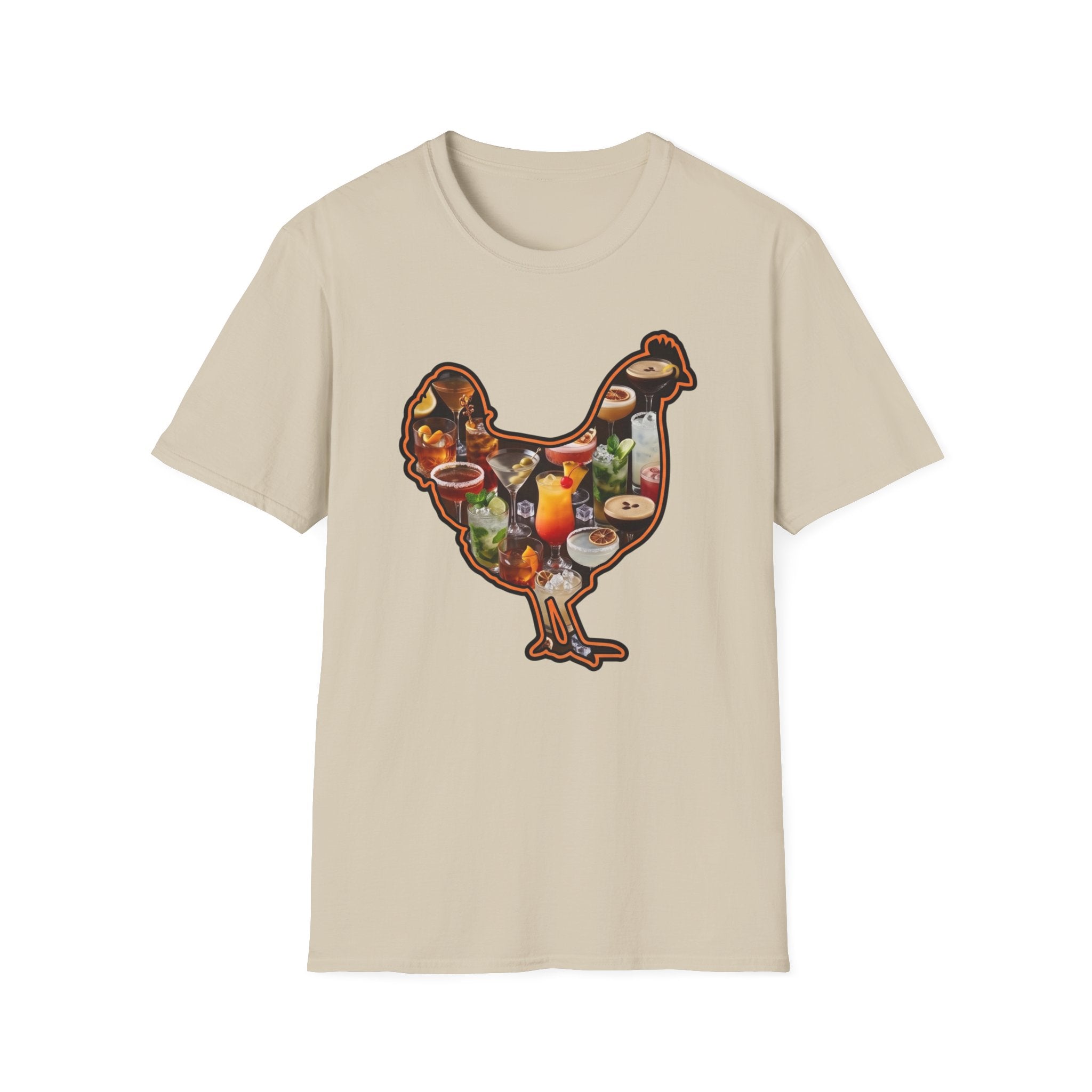 Hen Silhouette Cocktails T-Shirt