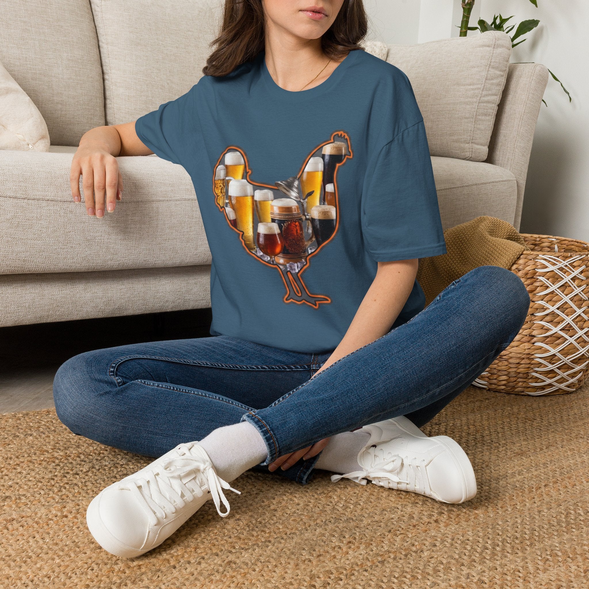 Hen Silhouette Beer T-Shirt