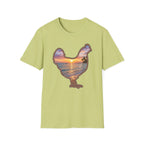 Hen Silhouette Beach T-Shirt