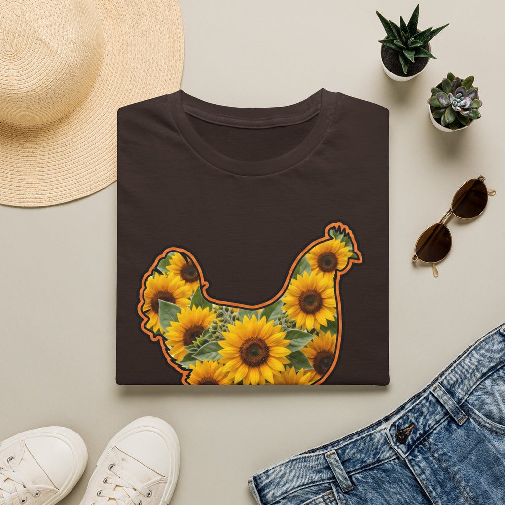 Hen Silhouette Sunflower T-Shirt