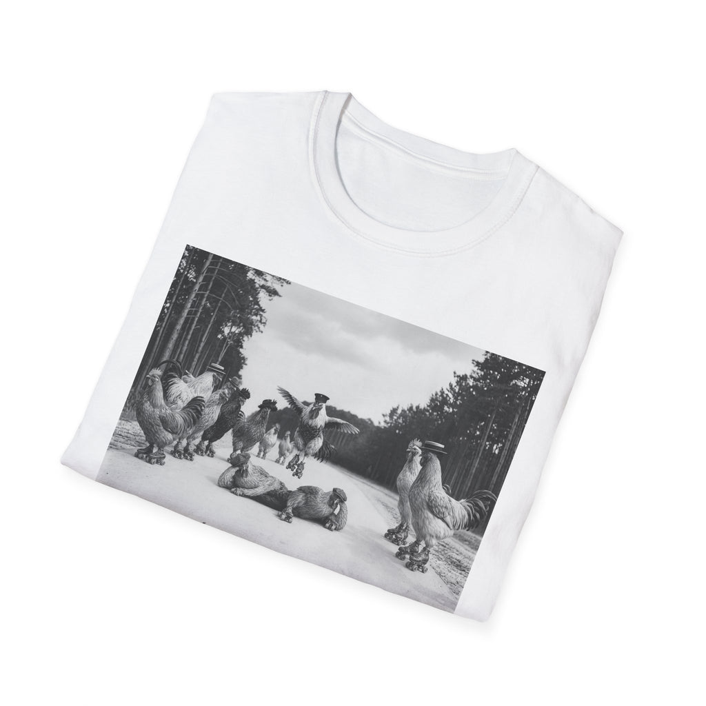 Old School Fowl Roller Skates T-Shirt