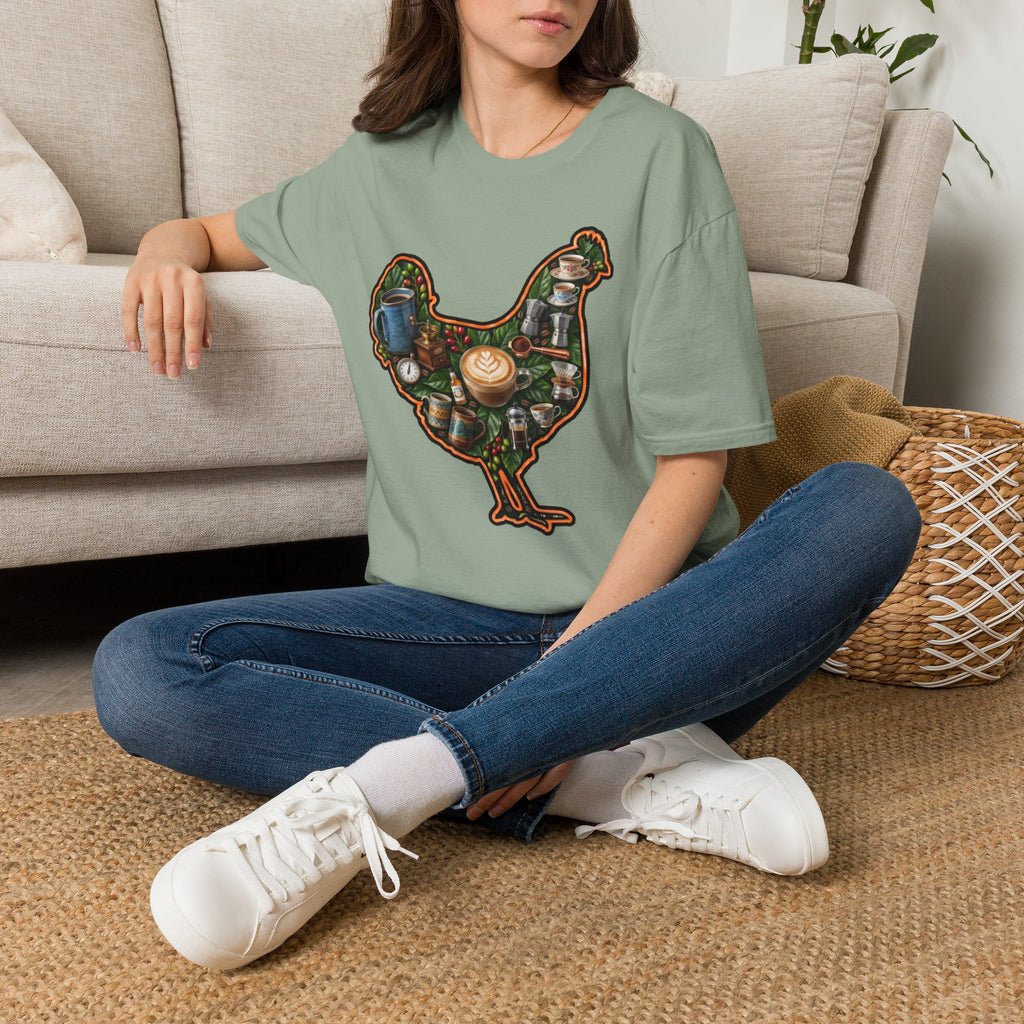 Hen Silhouette Coffee T-Shirt