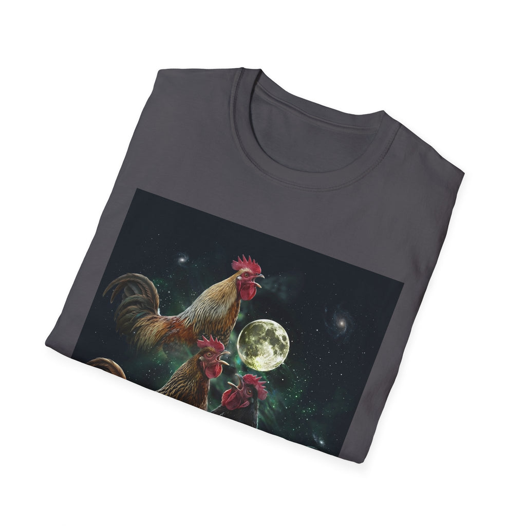 3 Rooster Moon T-Shirt