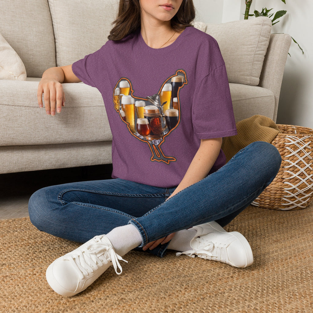 Hen Silhouette Beer T-Shirt