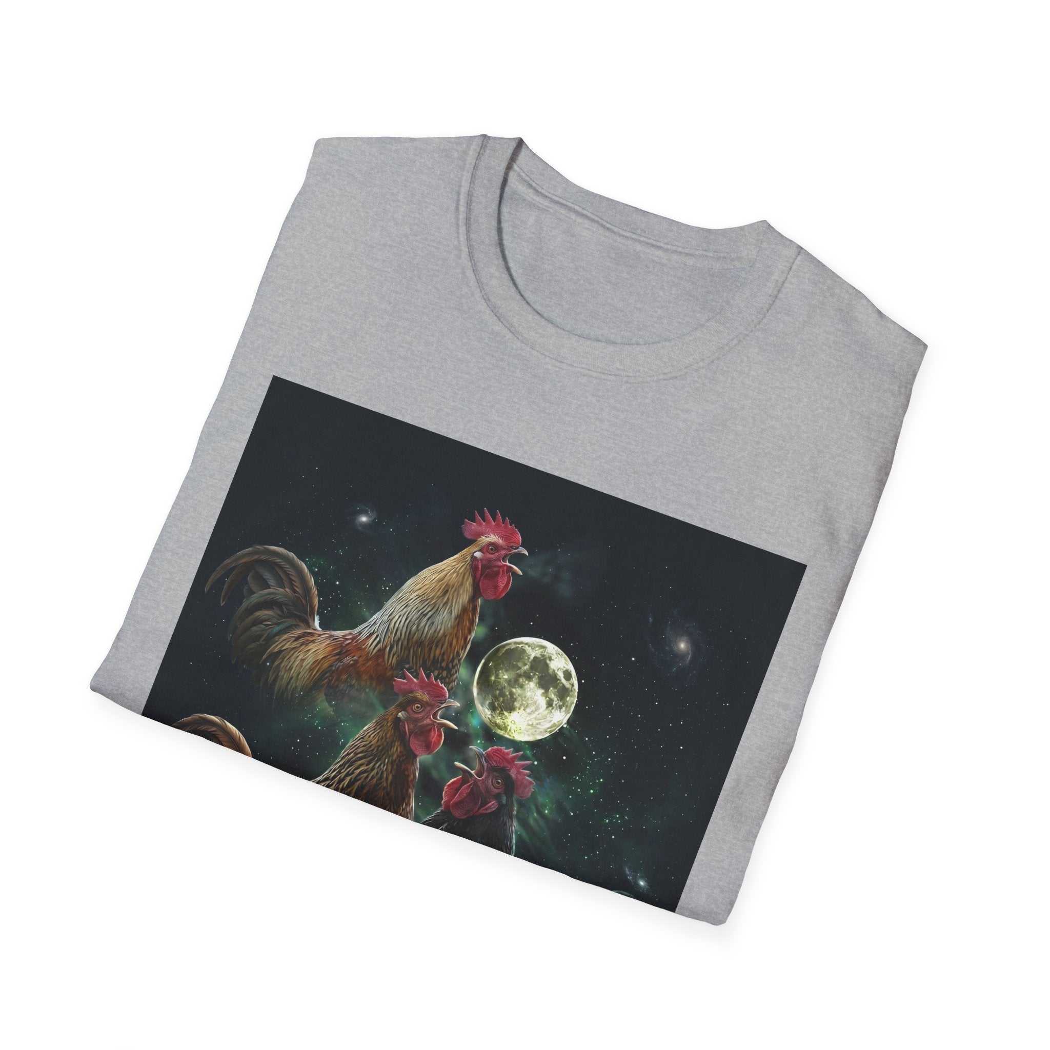 3 Rooster Moon T-Shirt