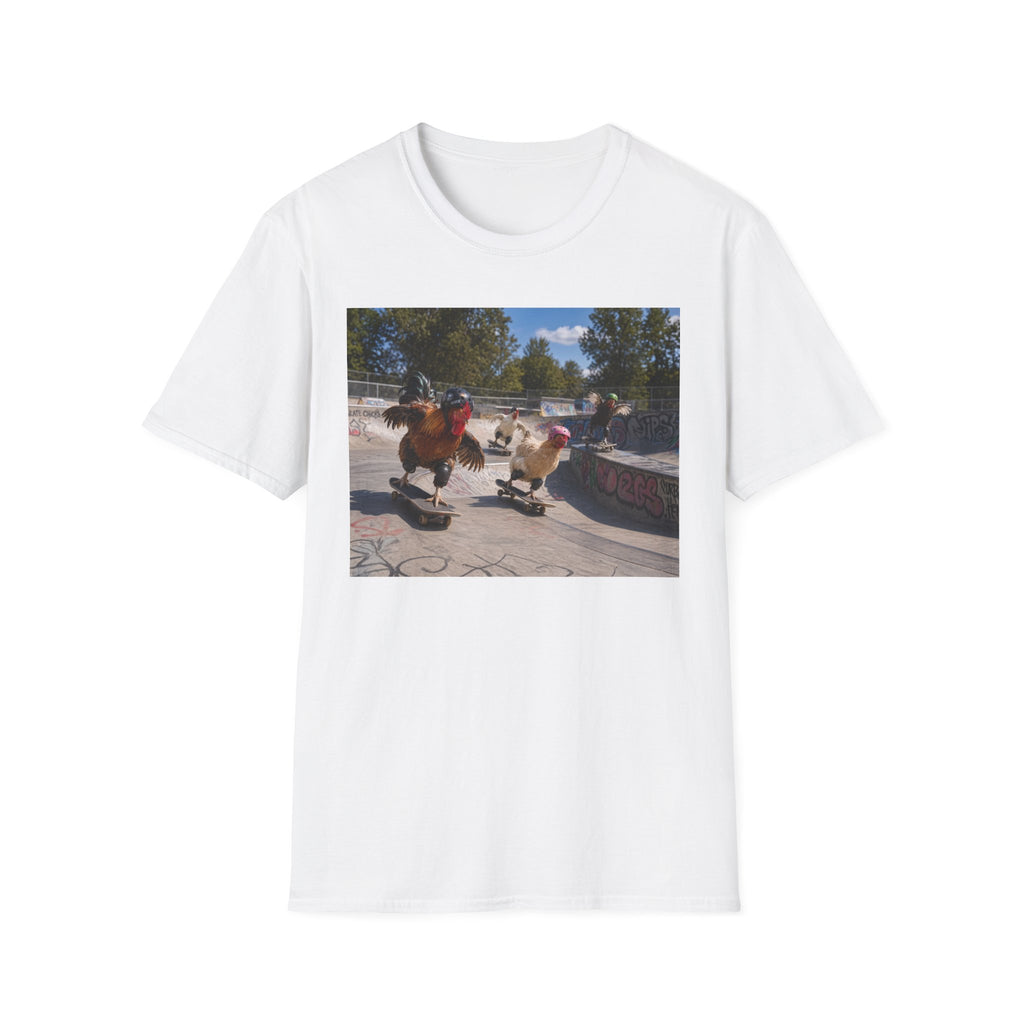 Chickens Shredding at the Skate Park T-Shirt