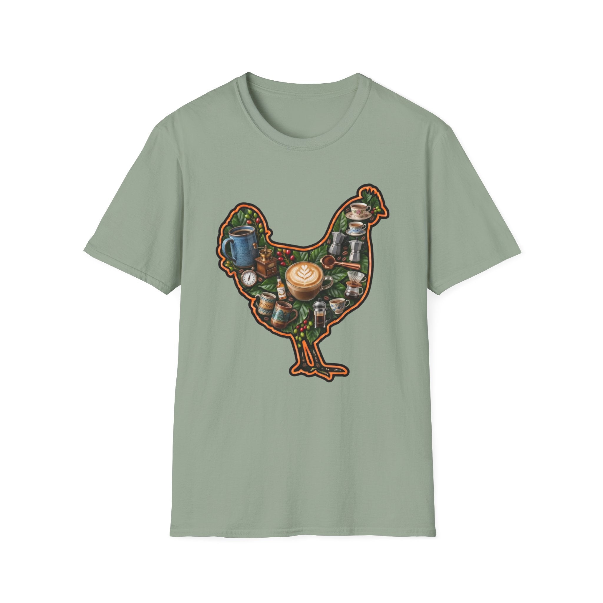 Hen Silhouette Coffee T-Shirt